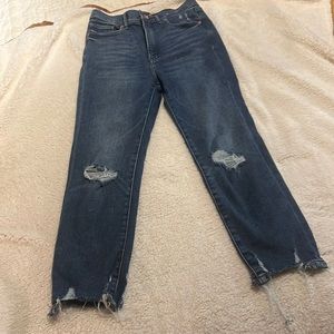 Express jean high rise slim ankle size 4 short